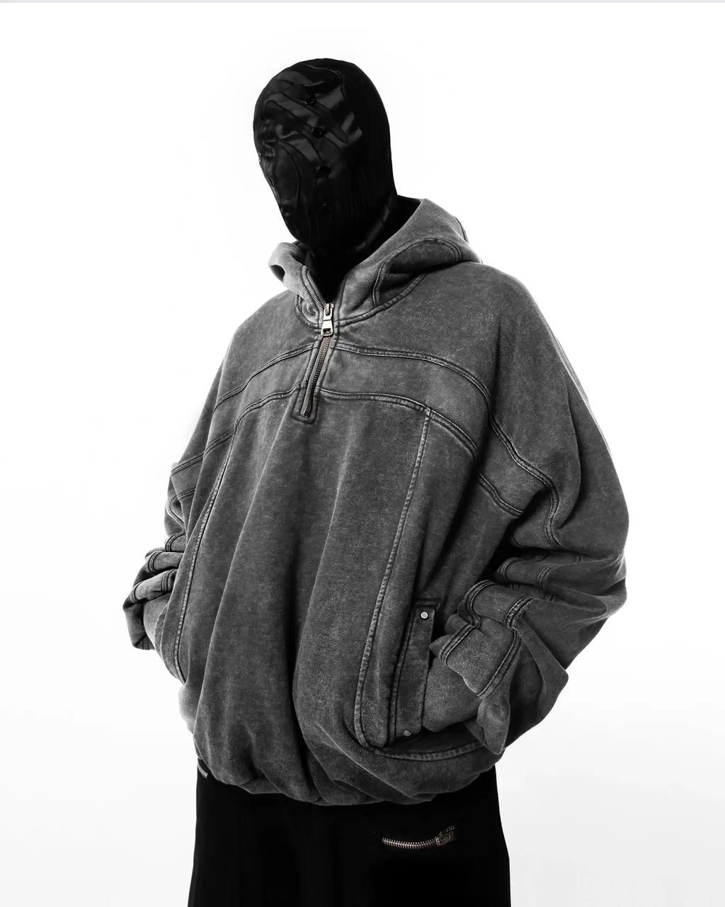 Shadow Ninja Balaclava Hoodie – Washed Edition
