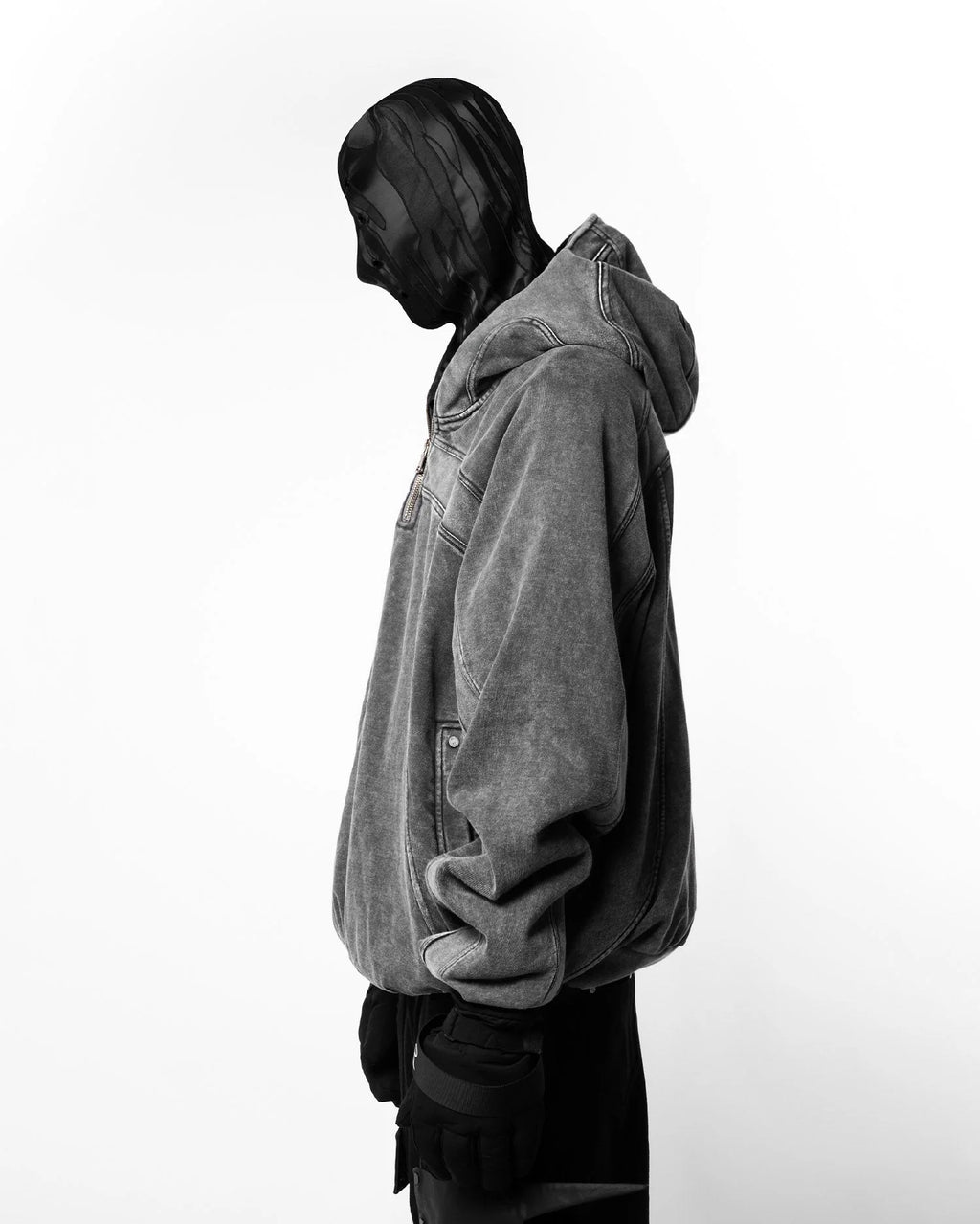 Shadow Ninja Balaclava Hoodie – Washed Edition