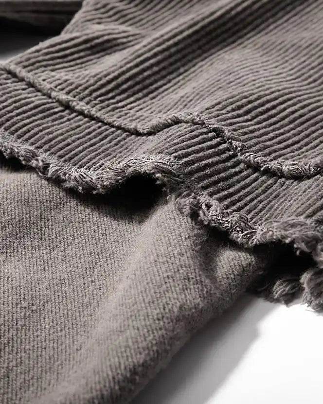 Patchwork Distressed Sweatshirt